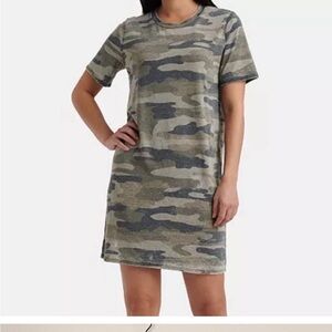 Lucky Brand camo t- shirt dress- super comfy fabric, worn a handful of times